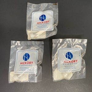 3 New Sealed Hickory Hardware 3" Chrome/ Sliver Rigid Door Stop